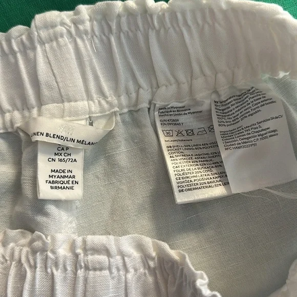 H&M Linen Blend Pull On Shorts - Picture 6 of 6